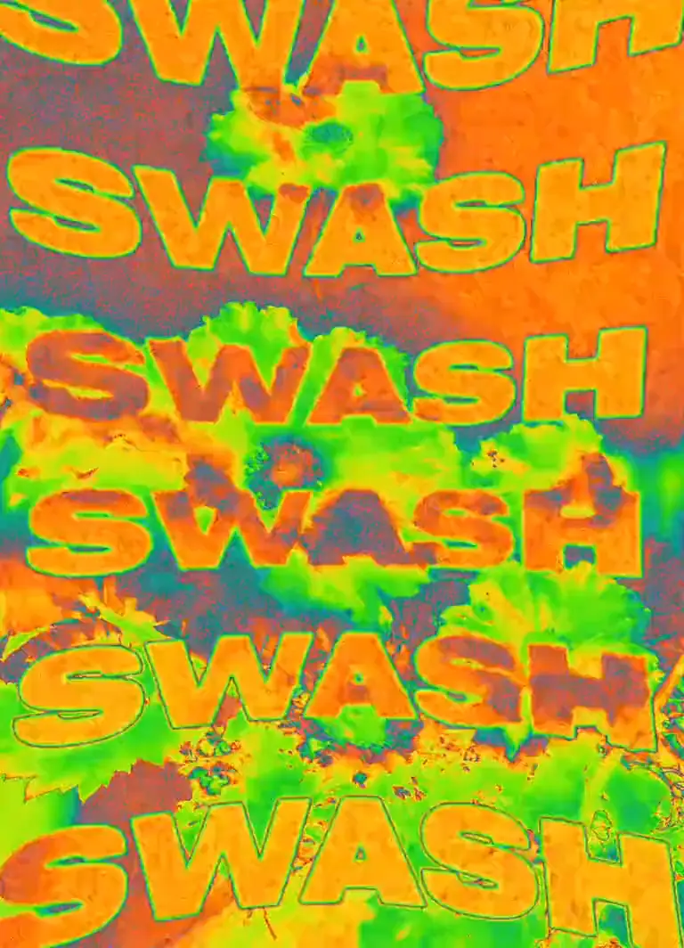 Gradient map over a repeated word