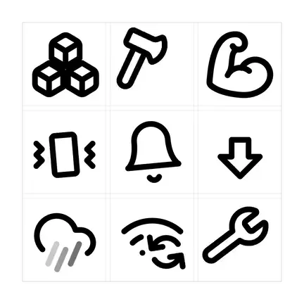Animated icons — kinetic typography template