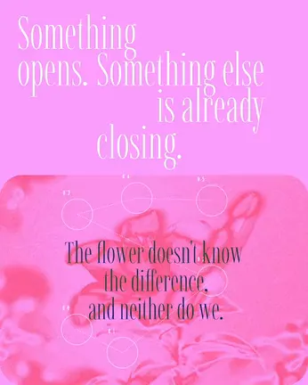 Flower poster — kinetic typography template