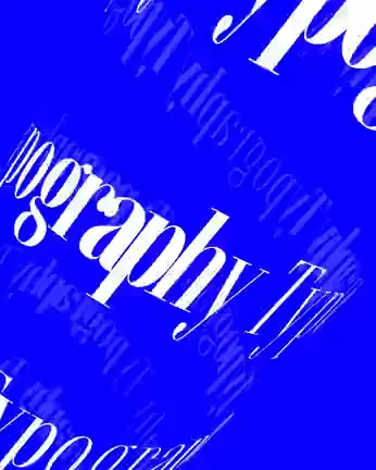 Template “Typography Helix” from the Swash community